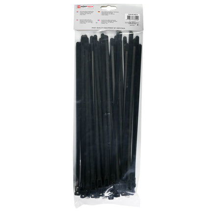 Loskoppelbare Kabelbinders 7.6x300mm 50st Zwart - Voor Kabelbeheer