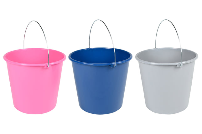 Emmer 10 ltr mix – Inhoud 10 liter, Kleuren roze, blauw en grijs