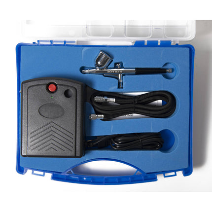 Airbrush Kit 220V - Dual-Action Set voor Modelbouw en Taartdecoratie