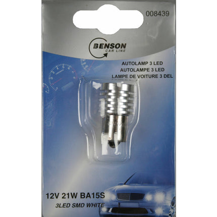 LED Autolamp 12V 21W BA15S: Helder wit licht voor auto's.