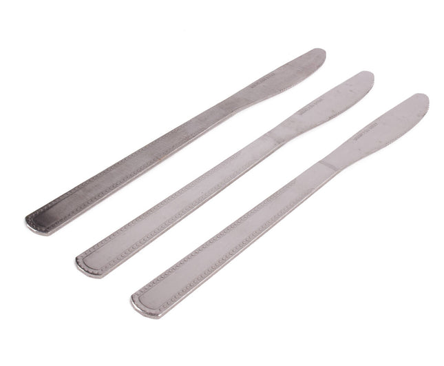3-teiliges Edelstahl-Messerset: Koch-, Fleisch- & Schälmesser