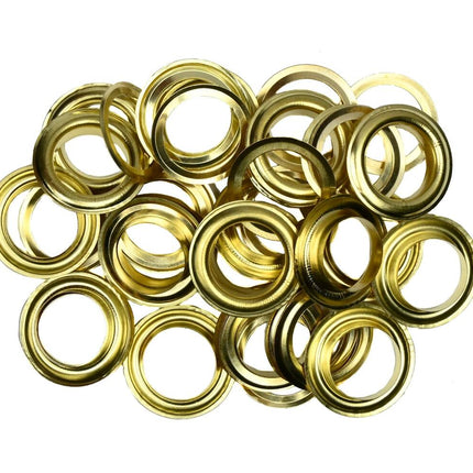 Zeilringen 24 dlg Ø13mm IJzer/Koper voor Tenten & Lederbewerking