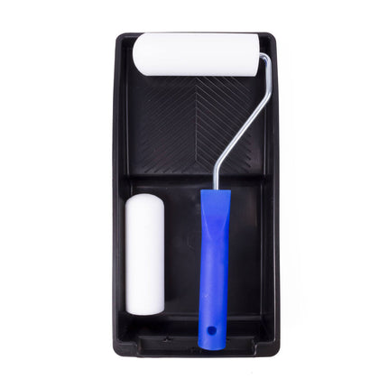 Lakset 4 dlg 10 cm – Inclusief roller, bak, kwast; ideaal voor verfwerk