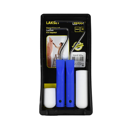 Lakset 5-delig met 5+10 cm rollers voor precisie schilderen