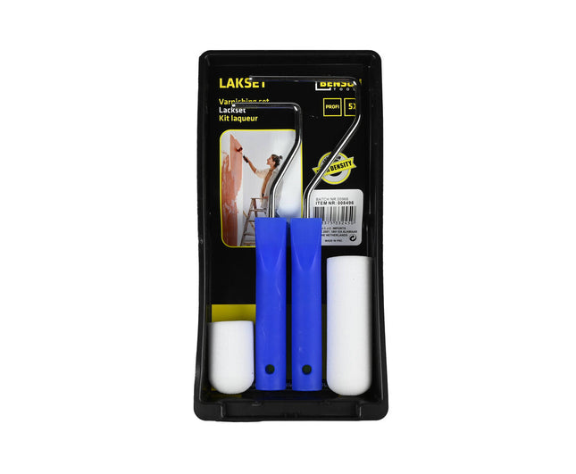 Lakset 5-delig met 5+10 cm rollers voor precisie schilderen
