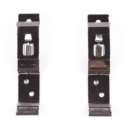 RVS Kentekenplaat Clip Set 2-dlg voor Auto's en Aanhangers