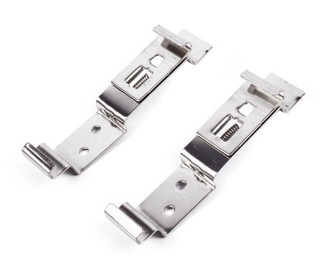 RVS Kentekenplaat Clip Set 2-dlg voor Auto's en Aanhangers