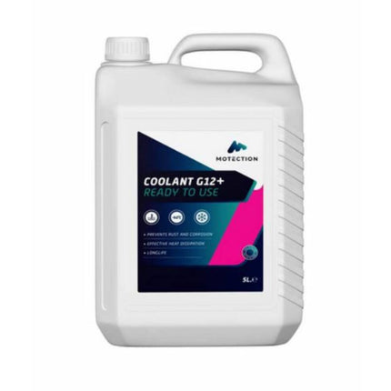 Koelvloeistof G12+ Lilac 5L -40°C, beschermd tegen roest en corrosie.