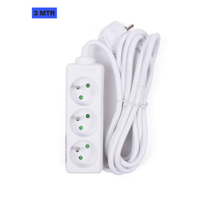 Stekkerdoos A-pin 3-voudig, 3m kabel, 3680W, FR/BE gebruik