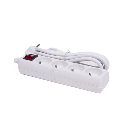 Steckdosenleiste 4-fach, Schalter, 3m Kabel, FR/BE, 3680W