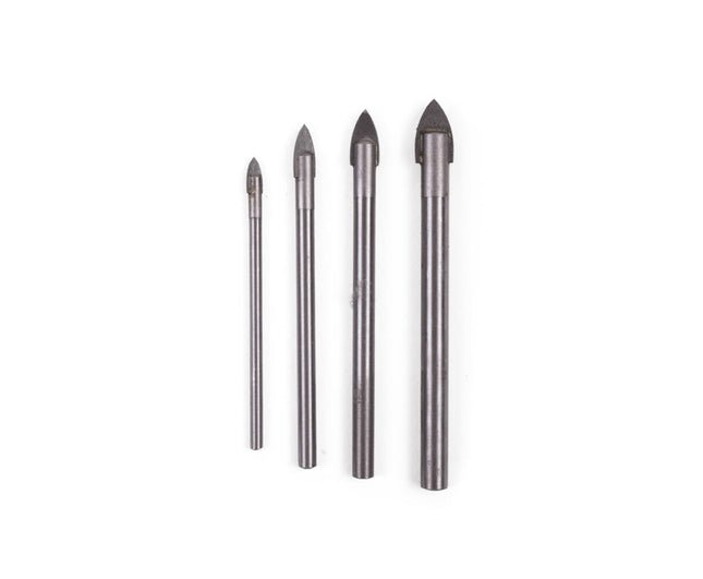 Glasboorset 4 dlg 3-8 mm voor precisieboren in tegels en spiegels