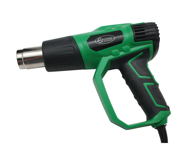 Heteluchtpistool 2000W: Verf verwijderen, 400/600°C, koffer inbegrepen.