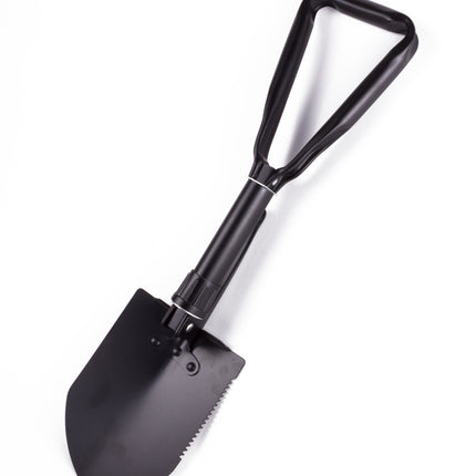 Schep opklapbaar multifunctioneel – Kleur zwart, Materiaal staal, Totale lengte 57,5 cm
