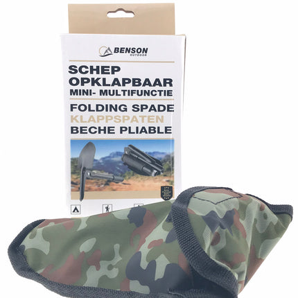 Schep opklapbaar mini multifunctioneel – 41cm, Compact