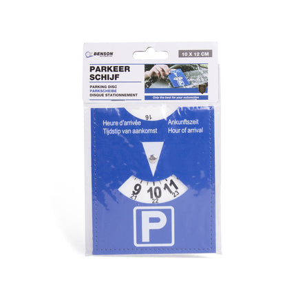 Parkeerschijf 10x12 cm - Compacte en Handige Parkeerhulp