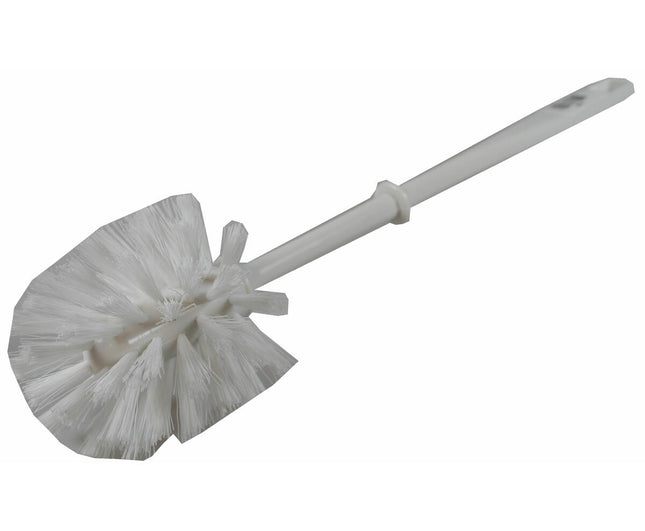 Witte WC Borstel, Nylon Haren, Kunststof Handvat, 9x38 cm