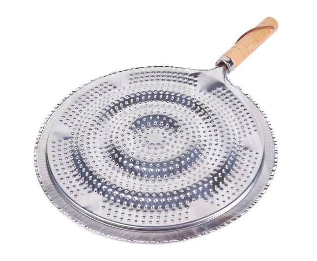 Sudderplaat 21 cm, gietijzer, gelijkmatige warmte, voor stoofpotten.