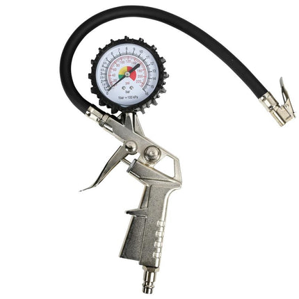 Bandendrukmeter 0-12 bar voor compressor, ideaal voor autobanden