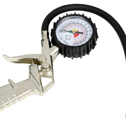Bandendrukmeter 0-12 bar voor compressor, ideaal voor autobanden
