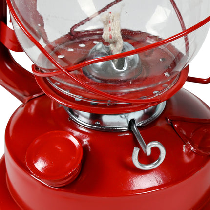 Stormlantaarn 30 cm kleur – mix van 12 6 zilver / 3 rood / 3 zwart