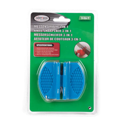 Messenslijper 3-in-1 Profi - RVS & Keramiek, Voor Messen & Scharen