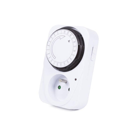 Tijdklok A-pin 24u, 260V, 16A, ideaal voor verlichting & verwarming
