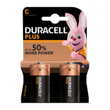 Duracell Plus C Batterijen (LR14) 2-pack - Ideaal voor speelgoed en lampen