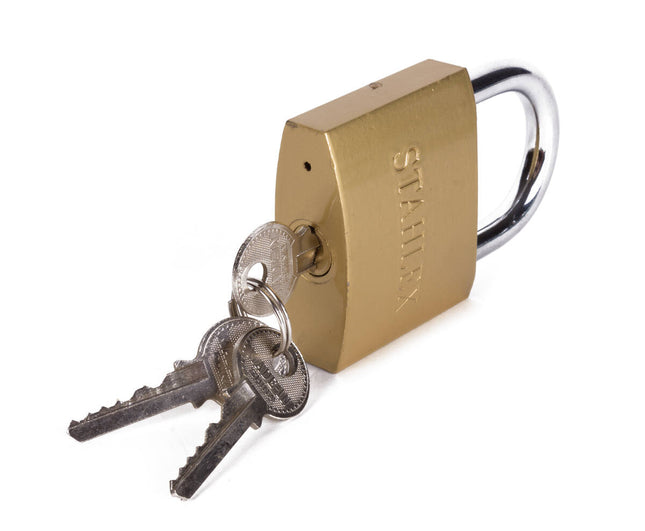 Hangslot 60 mm - Gehard Staal, 3 Sleutels, Ideaal voor Poorten