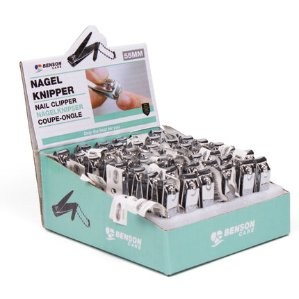 Nagelknipper 55 mm display – Afmeting 55 mm., Voor hand- en teennagels