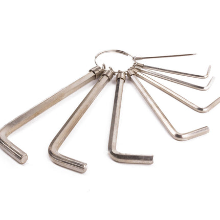 Inbus Sleutelset 8-delig 1.5-6.0 mm voor fietsen en meubels repareren