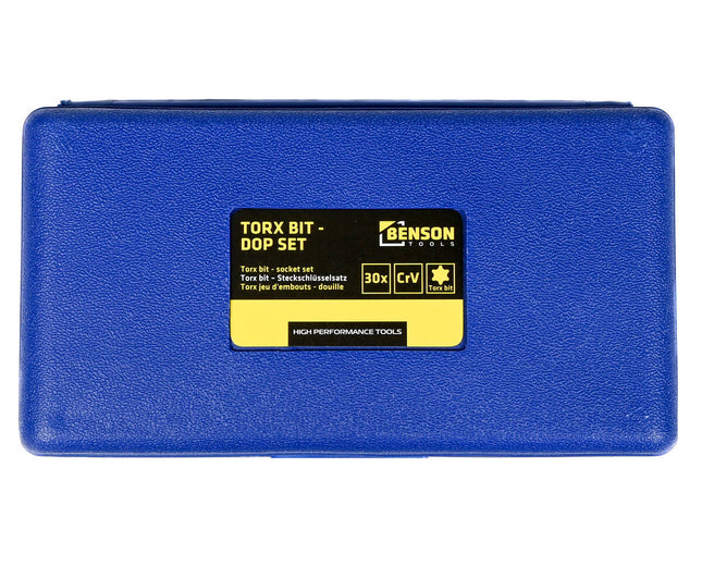 Torx Bit/Dop Set 30-dlg Cr-V: Meubelmontage & Auto-onderhoud