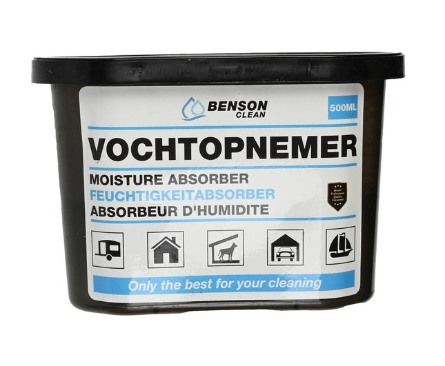 Vochtopnemer 500ml - Absorbeert vocht in kelder, auto, camper.