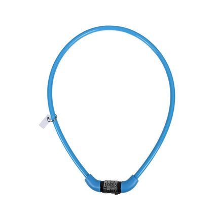 Kabel Cijferslot 865, 8x650mm, voor fietsbeveiliging, mix kleuren