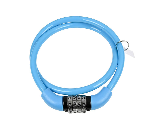 Kabel Cijferslot 865, 8x650mm, voor fietsbeveiliging, mix kleuren