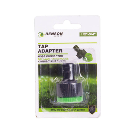 Tap Adapter 1/2" - 3/4", voor tuinslang op buitenkraan, actie!