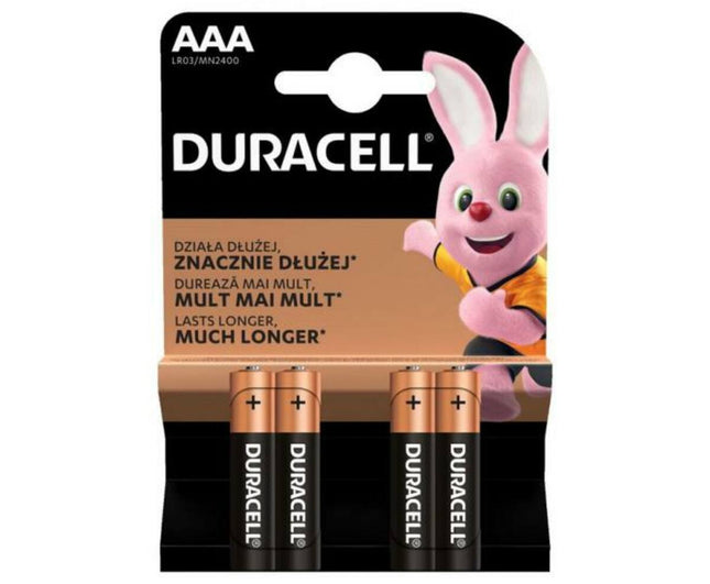 Duracell AAA 4-delig - Voor Afstandsbedieningen en Speelgoed