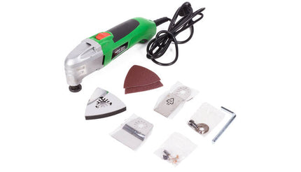 Multi-tool 180W 230V voor zagen, schuren en snijden - 7 accessoires