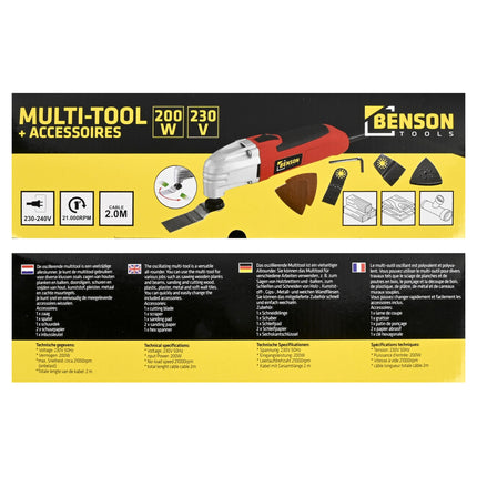 Multi-tool 200W 230V 7 dlg