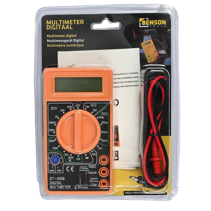 Digitale Multimeter, 1000V DC, 750V AC, 10A DC, Elektrische Metingen