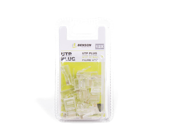 UTP RJ45 Cat5 Pluggen 12-delig - Geschikt voor Netwerkinstallaties