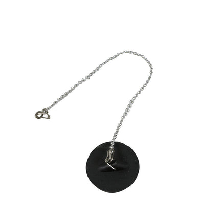 Spülbeckenstöpsel 52 mm mit 25 cm Kette, verhindert Verstopfungen.