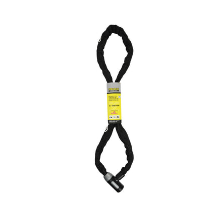 Kettingslot 985 - Gehard staal, 5mm, 1200mm, voor fiets en motor.