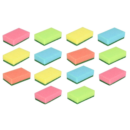 Schuurspons 14 dlg kleur – Inhoud 14 stuks, Afmetingen 8 x 4.8 x 2.5 cm, 2.5 cm