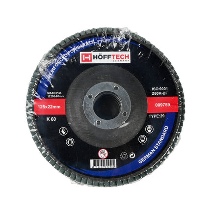 Lamellenschijf 125 mm K 60 - Ideaal voor Schuren van Staal en Hout