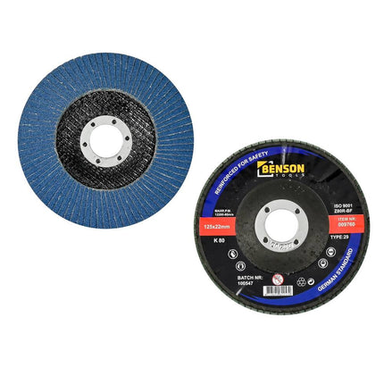 Fächerscheibe 125 mm K 80 - Zum Polieren und Entrosten