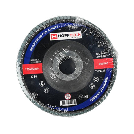 Fächerscheibe 125 mm K 80 - Zum Polieren und Entrosten