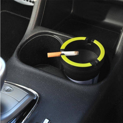 Zelfdovende Asbak 10,6x8cm met Glow in the Dark voor Auto Bekerhouder