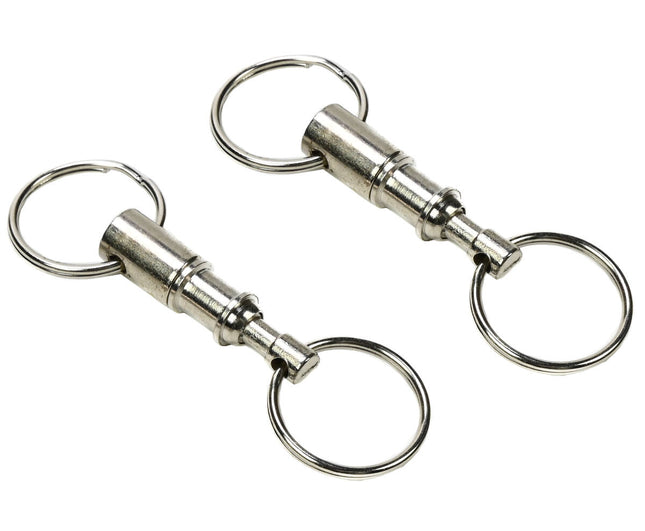 Sleutelhanger 2 dlg - Metalen Splitssysteem voor Eenvoudig Sleutelscheiding