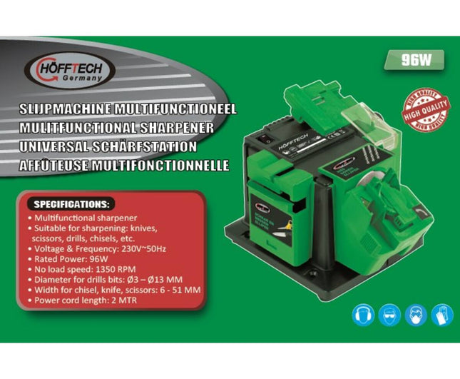 230V Schleifmaschine, geeignet für Metall & Holz, inklusive 5 Scheiben