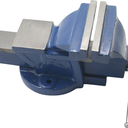 Bankschroef 125 mm met 360° draaibare basis voor hout- en metaalbewerking